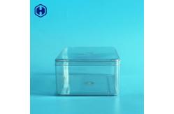 China Recyclable Square PET Packaging Box With Lid Non Spill BPA Free supplier