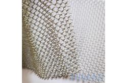 China Spiral Metal Mesh Curtains With Diamond Holes For Space Division supplier