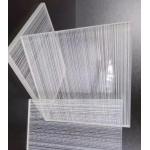 Decorative Laminated Glass Metal Mesh In Patterned Ground Polished