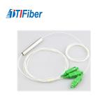 SC APC Fiber Optic Splitter 1X2 Steel Tube Type Singlemode Low Insertion Loss for sale