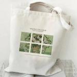Grocery Shopping Tote Custom Printing Eco Canvas Handbag With VAN GAGH Painting for sale