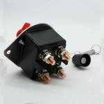 300A DC 24V 48V Solenoid Starter Relay Truck Dual Battery Isolator Disconnect Key Heavy Duty Rotary Power Switch For Yacht RV for sale