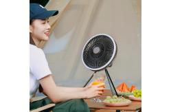 China Tripod Rechargeable Camping Fan 1000mAh Battery Wireless Remote Control With LED Light supplier
