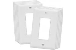 China Screw Holes Rectangular Glossy Outlet Wall Plate For Light Switches supplier