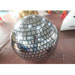 1M 2M Colorful Christmas Ball Disco Reflective Inflatable Silver Mirror Ball For Party / Club Decoration for sale