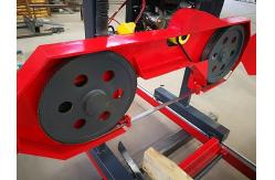 China Cheap Gasoline Manual Portable Horizontal Band Saw Mill SH-24 supplier