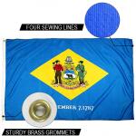State of Delaware Flag 3x5 ft Outdoor Heavy duty Dupont Nylon US Flags Strong Canvas Heading and  Brass Grommets for sale