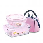Microwavable 950ml Borosilicate Glass Food Container