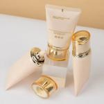 Oval Applicator Tubes Recyclable Flat Cosmetic Tubes Customized For Sunscreen Cream for sale
