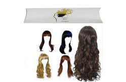 China Premium Hair Extension Paper Box Packaging With Printed Logo And Pillow Shape supplier