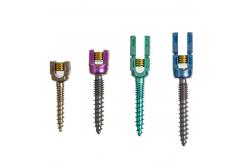 China Titanium 5.5mm Double Threaded Pedicle Screws Insert Spine Fixation Device supplier