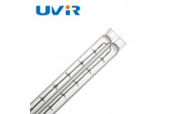 China U Shaped Uncoated Infrared Heating Element Tube Halogen Quartz Glass supplier