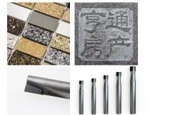 China 50-100mm Length PCD Milling Cutter PCD End Mills Stone Processing Tools supplier