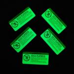 Printable Glowing Warning Signal Stickers Heat Transfer Clothing Glow In The Dark