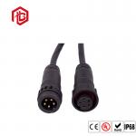 M19 Black Nylon Male Female 2 3 4 5 6 Pin Waterproof Cable Connector IP68 Electrical Connector With PVC Cable for sale