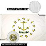 State of Rhode Island Flag 3x5 ft Outdoor Heavy duty Dupont Nylon US Flags Strong Canvas Heading and  Brass Grommets for sale