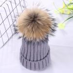Custom Made Chunky Knit Beanie Hats Genuine Promotional Products for sale