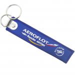 Military Grade Fabric Custom Aviation Keychain Metal Clip 13cm Portable Accessory For Aviation Fans for sale