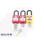 38MM Steel Shackle Safety Lockout Locks With Master Keys for sale
