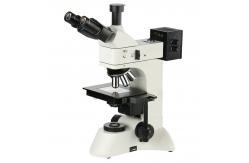 China Upright Bright Dark Field Metallurgical Optical Microscope A13.0211 400x With Halogen Lamp supplier