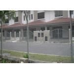 Road Way High Powder Coating Square Post 4.0mm Anti Climb Security Fencing 76.2x12.7mm Hole for sale