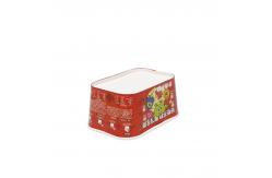 China Biodegradable Rectangle Takeaway Bowl Double Wall Kraft Paper Square Salad Bowl With Lid supplier