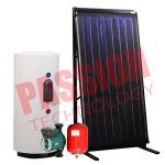 High Performance Split Solar Water Heater Flat Plate For Heating Black Chrome for sale