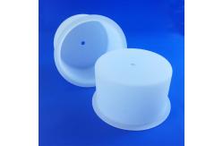 China Frosted Surface Quartz Glass Cup Fused Quartz Crucible For Plasma Coating Machine supplier