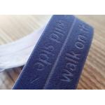 High Frequency Jacquard Elastic Band Embossed Customized Logo For Garment