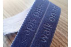 China High Frequency Jacquard Elastic Band Embossed Customized Logo For Garment supplier