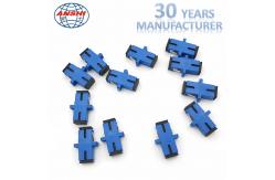 China SM SC / UPC Simplex Fttx Multimode Fiber Coupler With Translucent Dust Cap supplier