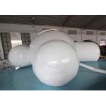 Half Clear 4m Dome Inflatable Bubble Lodge With Silent Blower