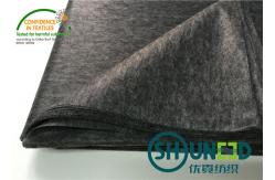 China Adhensive Non Woven Fusible Interfacing , Black Garment Fusible Interlining Fabric supplier