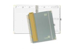 China Grey Hardback Spiral Custom Weekly Executive Academic Planner 2023 supplier