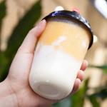 Transparent Disposable Coco U Shape Plastic PP Boba Tea Cup With Lid