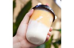 China Transparent Disposable Coco U Shape Plastic PP Boba Tea Cup With Lid supplier