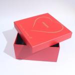 Personalized Luxury Red Retail Cardboard Gift Box With Lid And Base For Small Business for sale