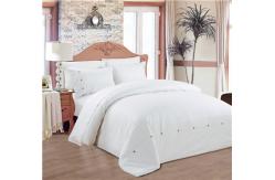 China Sateen Stripe Duvet Cover Set Polyester Cotton Bedding Set 4pcs supplier