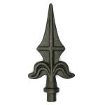 Rail Head Cast Iron Fence Spears Wrought Iron Spear Point Sandblast Surface for sale