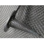 China Conical Structure Witches Hat Strainer / Perforated Metal Mesh With Handle for sale