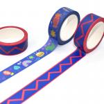 Custom Printed Kawaii Japanese Washi Paper Waterproof Single Sid Masking Tape for sale