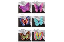 China Small Butterfly Iron On Embroidered Applique Patches Cloth Badge For Clothes Customized supplier