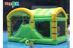 China Lion Inflatable Bounce House With Dry Slide Inflatable Castle Bouncer supplier
