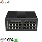 15W Power Over Ethernet Gigabit Switch , 8 / 16 Port Industrial Ethernet Switch for sale