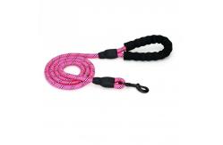 China 5FT Braided Nylon Dog Leash Soft Strong Dog Leads 48 Strands supplier