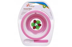 China Phthalates Free 110-150℃ Forever Baby Feeding Bowls And Spoons supplier