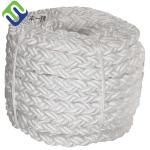 12 Strand Marine Ropes White Nylon Multifilament Mooring Rope 8 Strand Ropes for sale