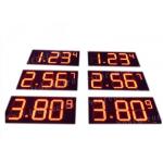 Outdoor 16'' Led Fuel Price Signs , Led Gas Price Display Waterproof for sale