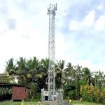 Hot Dip Galvanized Steel Self Support Tower For Telecom Signals Power Transmission for sale