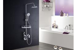China ROVATE Single Handle Bathroom Shower Set High Strength With Shampoo Shelf supplier